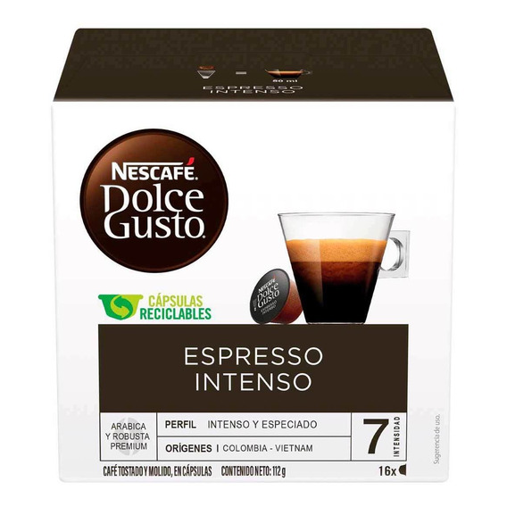 Café De Grano Nescafe Dolce Gusto Espresso 16 Cápsulas 112g