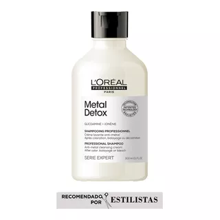 Shampoo L'oréal Professionnel Serie Expert Metal Detox Sin Sulfato En Botella De 300ml De 300g Por 1 Unidad De 300ml De 300g