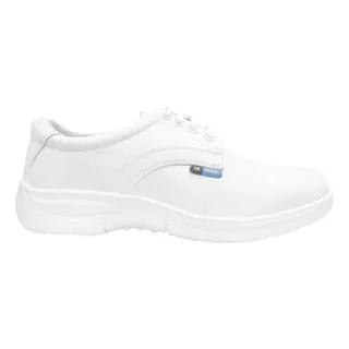 Zapatos Blancos De Enfermera Piel 6827 Suela De Valvula