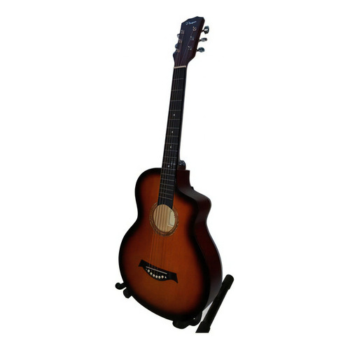 Guitarra Acústica Star 38  Sunbrust Parquer Gac120sb Color Naranja Oscuro