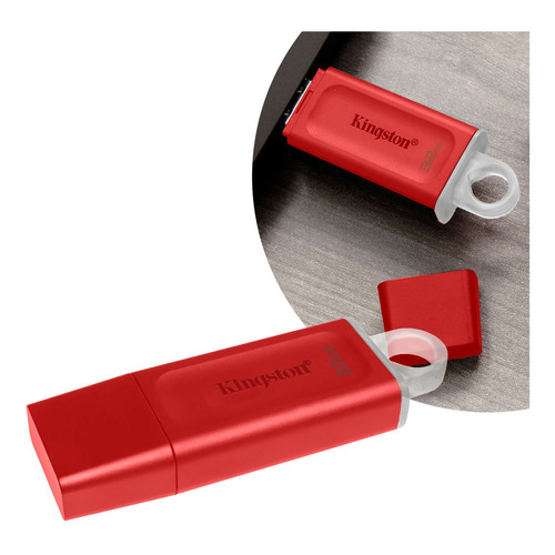 Memorias Usb 32gb Kingston Datatraveler Exodia Dtx/32 3.2 Gen 1 Rojo