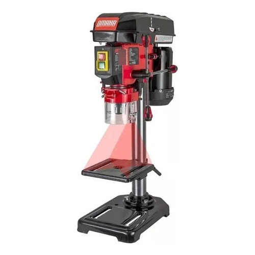 Taladro Agujereadora De Banco 13 Mm 350 W Omaha Guia Laser Color Rojo