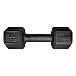 Halter Dumbbell Sextavado 10kg (2un.) Cor Preto