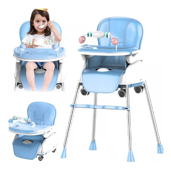 Silla Para Bebe Comer Plegable Silla Alta Para Bebé 3 En 1