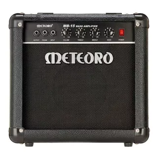 Amplificador Meteoro Mb 15 Transistor Para Contrabajo De 15w Color Negro 110v/220v