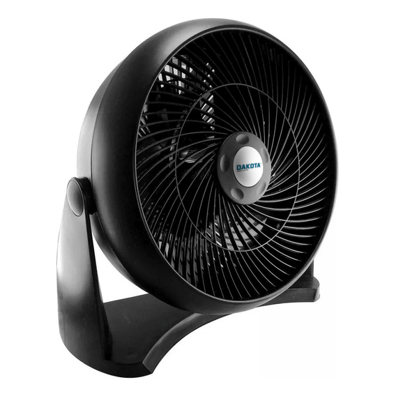 Turbo Ventilador 12 Potente Dakota 70w Reclinable Silencioso Cantidad De Aspas 3 Color De La Estructura Negro Color De Las Aspas Negro Diámetro 30 Cm Frecuencia 50 Material De Las Aspas Plástico