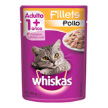Alimento Whiskas Adultos Whiskas Gatos  para gato adulto todos los tamaños sabor fillets de pollo en sobre de 85 g
