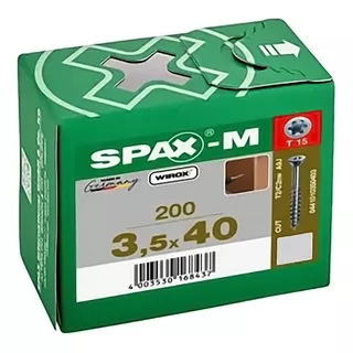 Tornillos Spax-m 3.5 X 40 Caja De 200 Tornillos Para Mdf