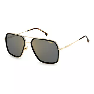 Óculos De Sol Carrera 273/s 2m2jo Dourados E Pretos Para Homens, Cor Da Lente: Cinza, Cor Da Haste, Dourado, Havana, Oceano Negro