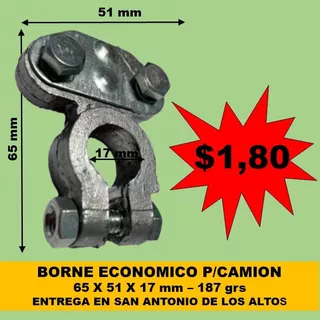 Bornes De Plomo Economico Camion - 2 X $3,60 Tambien Mayor