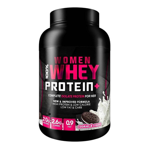 Suplemento en polvo Foodtech  100% Women Whey Protein + proteínas sabor cookies & cream en pote de 907g