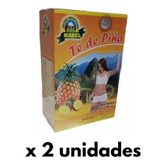 Te De Piña Adelgazante 100 Sobres (2 Unidades)