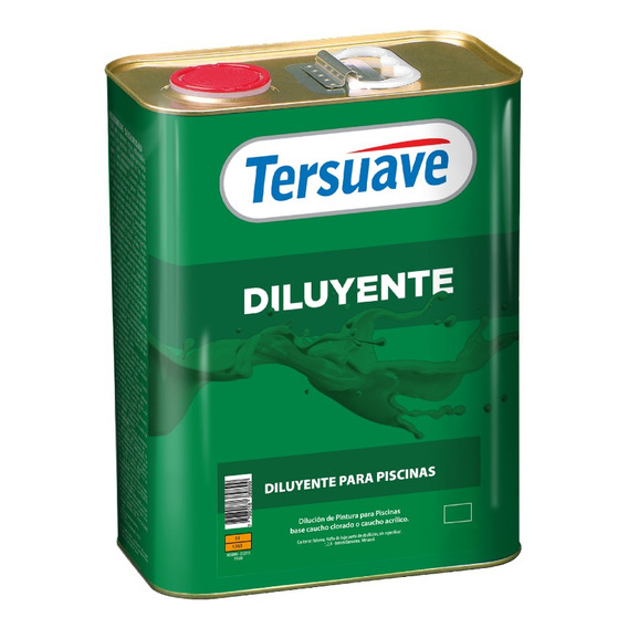 Diluyente Tersuave Para Piscina Base Solvente Mate 1 L - Mix