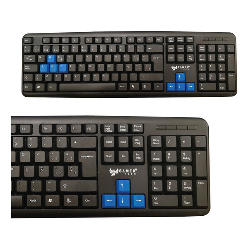 Teclado Gamer Tech Usb Jaltech Gt816t Color del teclado Negro
