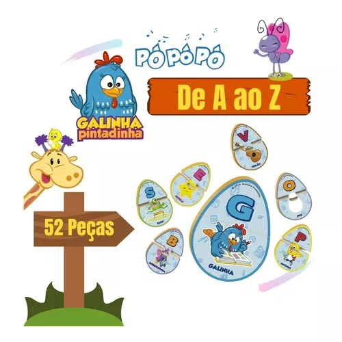 GALINHA PINTADINHA-JOGO EDUCATIVO A AO Z-Nig