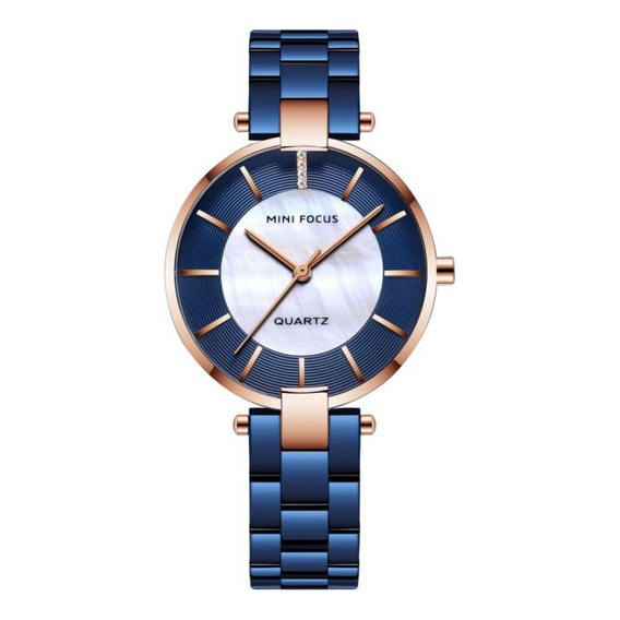 Reloj Para Mujer Mini Focus Mf0224l Mf9403 Azul