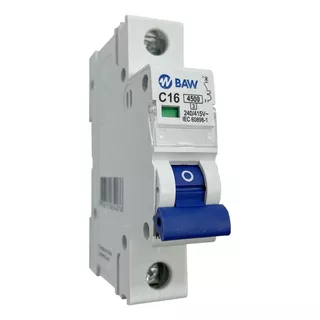 Llave Termica Unipolar 10 A 25 Amp  Interruptor Curva C Baw