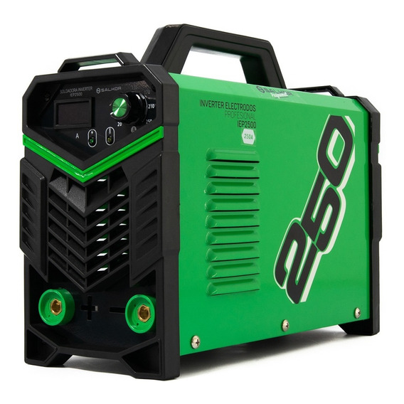 Soldadora Inverter Mma 250 Amp Igbt Salkor Iep2500 Color Verde claro con negro Frecuencia 50