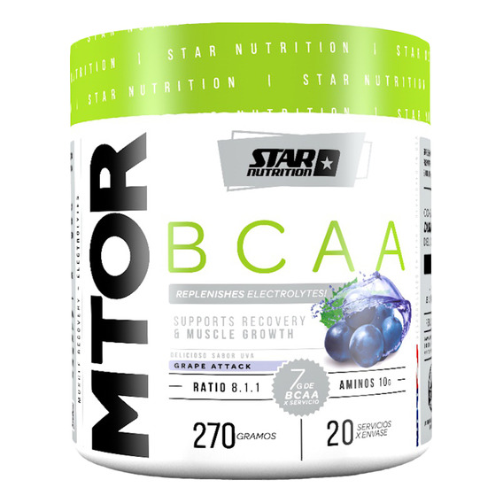Suplemento Star Nutrition Mtor Bcaa 270g