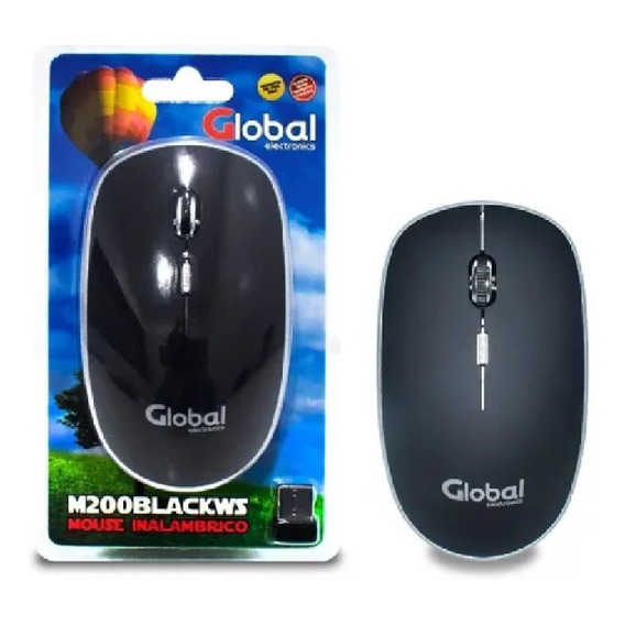 Mouse Global Optico M200 Inalambrico 4d 1600dpi Con Scroll