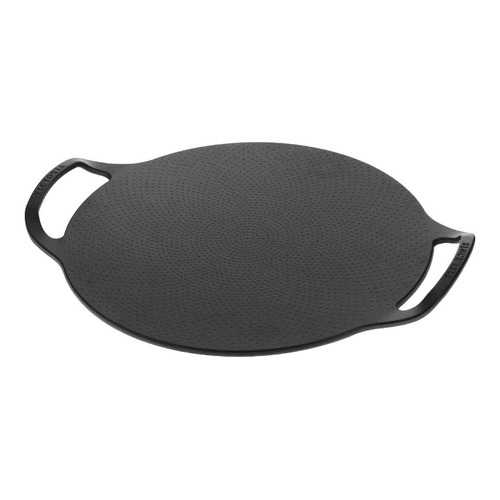 Molde Pizza Pizzera Hierro Fundicion Asas 38 Cm Victoria M Color Negro