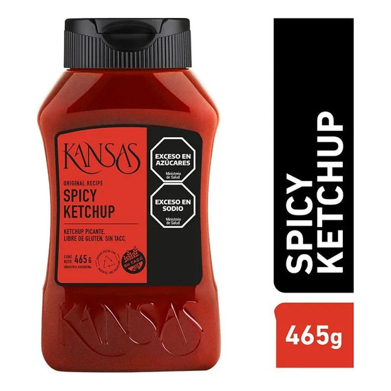Salsa Spicy Kétchup Kansas X1u 465g | Sin Tacc