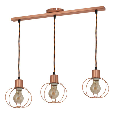 Lampara Colgante 3 Luces Átomo Industrial Vintage Cival