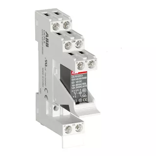 Relevador + Base Abb Bobina 24 Vcd Con 2 Contactos 8 Pines