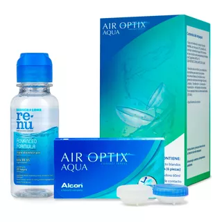 Lentes De Contacto Air Optix Aqua 6 Pzas Mensual