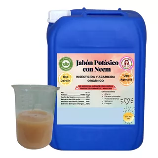 20l De Jabon Potasico C/neem Bioinsecticida Organico 