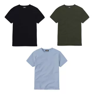 Pack X3 Camisetas 3xl - Xxxl Basicas Tela Fria Premium Hombr