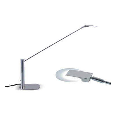 Lampara De Mesa Misterio I 20000 1x6w Cálido Cromo Plateado Vidrio