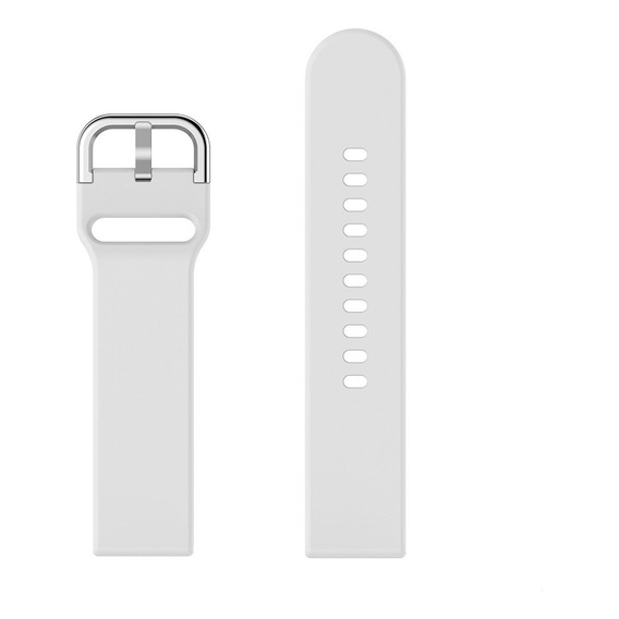 22mm Correa Para Reloj Extensibles Smartwatch Silicon Blanco