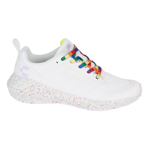 Tenis Deportivo Color Blanco Charly Para Mujer 1059576