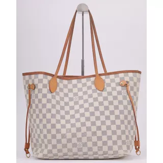 Bolsa Tote Louis Vuitton Neverfull Mm Damier Azur