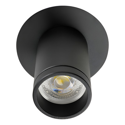 Spot Plafon Monovolumen Negro Aluminio Dicro Gu10 3009/p 