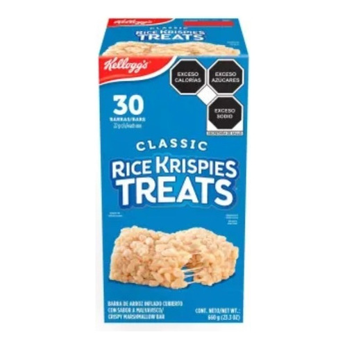 Barras De Arroz Kellogg's Rice Krispies Treats Sabor Malvavi