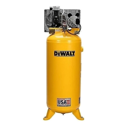 Compresor de aire eléctrico DeWalt Vertical DXCM601 monofásico 60gal 3.7hp 240V 60Hz amarillo