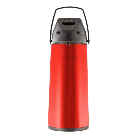 Termo Sifon 1.9 Lt Thermos Acero Sistema Lever Action Color Rojo