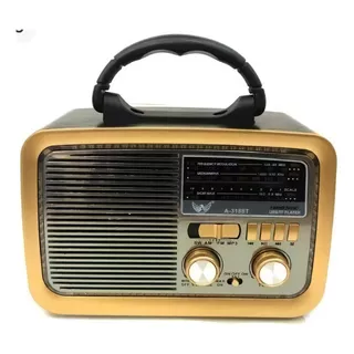 Radio Am Fm Sw Retro Pilha E Energia 110/220v Usb Cor Vermelho 110v/220v