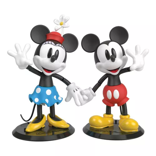 Disney 100 figuras de acción coleccionables de Mickey y Minnie Mouse,  personajes posables, cabeza y manos intercambiables, elementos suaves y  buenos