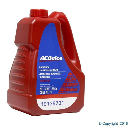 Aceite Transmision Automatica Dexron Iii 5 L Hasta Mod 2009