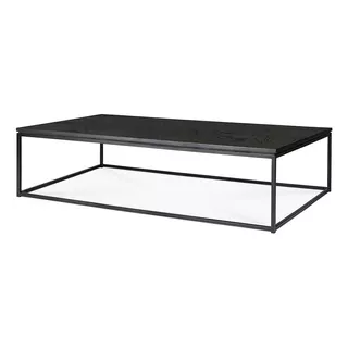 Mesa Baja Ratona Hierro Madera Rectangular Diseño