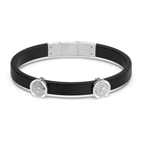 Pulsera Caballero Guess Original Plateada Envío Gratis