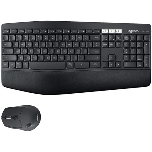Kit de teclado y mouse inalámbrico Logitech MK850 Español España de color negro