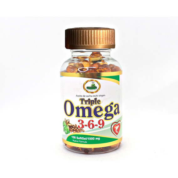 Triple Omega 3 6 9 + Aceite Sacha Inchi 100 Capsulas Blandas