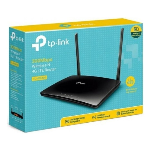 Tp Link Tl-mr6400(apac) - Router Para Chip Todas Operadoras Color Negro