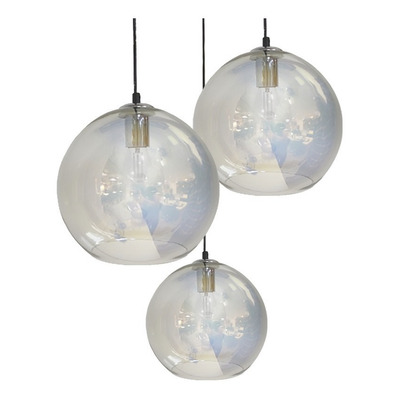 Colgante Fantasy Xl Transparente Tornasolado 40cm Diseño Cie