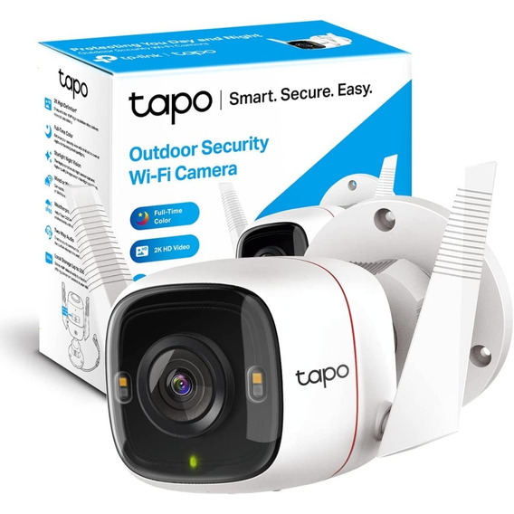 Camara Vigilancia Wifi Tp-link Tapo C320ws Exterior 2k Qhd Color Blanco