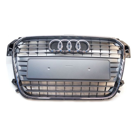 Rejilla Frontal Gris Piedra Con Cromo Audi A1 2011-2014.